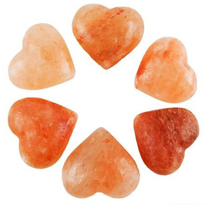 Meilleure qualité 100% pur sel rose de l'Himalaya sculpté en forme de coeur roche de cristal pour pierre chaude thérapie Spa pierre de Massage naturelle - Product Image 6