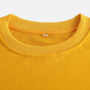 Sudadera Nueva de Moda para Hombre, Talla Grande, Invierno, Cómoda, Diseño Sólido, Color Personalizable, Teñido Liso, Algodón/Poliéster - Product Image 3