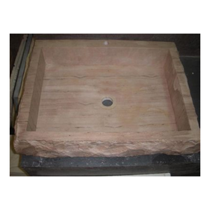 Lavabo en pierre naturel durable dans le beige de désert pour l'élégance durable - Product Image 2