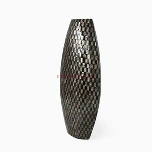 Black Mother of Pearl <b>Vase</b> For Flower Display Interior Decoration And Table Styling From Vietnam - Product Image 3