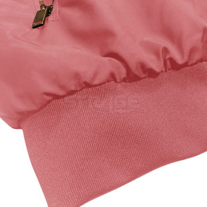 New Design Stand Collar Canvas Bomber <b>Jacket</b> for <b>Men</b> Winter <b>Long</b> Sleeve Full Zipper with Front Logo Eco-Friendly Lightweight - Product Image 5