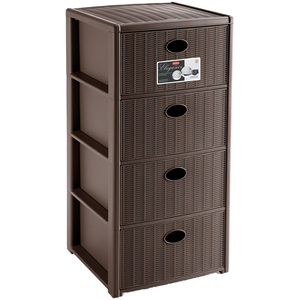 Elegance 4 Cassetti - Cm. 40x40x80 H Colore Tortora - Product Image 1
