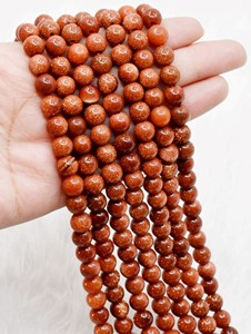 Premium Quality Wholesale Supply Anshul Impex <b>Bracelet</b> Making Carved Crystal Natural Stone Red Sandstone 10MM Beads - Product Image 1