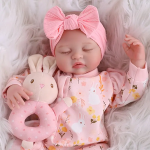 Muñecas <span class=keywords><strong>Reborn</strong></span> para Dormir Babeside, Nancy, 17 Pulgadas, Vinilo, Bebé, Niña Pequeña, Diseño de <span class=keywords><strong>Ojos</strong></span> <span class=keywords><strong>Cerrados</strong></span> - Product Image 3