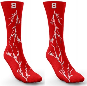 Chaussettes de sport en polyester de qualité supérieure personnalisées pour hommes, couleurs de l'équipe, design de logo décontracté pour les équipes de football athlétiques - Product Image 2