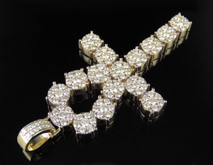 Christian Jesus <b>Cross</b> Diamond Men's Pendant <b>Necklace</b> In 925 <b>Sterling</b> <b>Silver</b> Religious Moissanite Diamond Charms Jewelry - Product Image 2