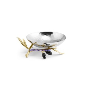 ชามโลหะทุบทองแดงสำหรับตกแต่งบ้านชามผลไม้อลูมิเนียมสำหรับใช้ในงานปาร์ตี้ - Product Image 4