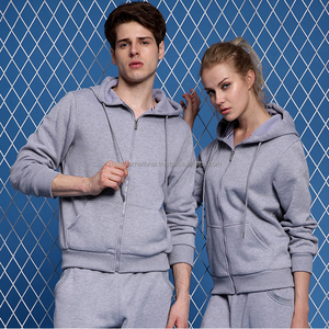 Vêtements de sport unisexe personnalisés de haute qualité en gros Fitness Training Zipper Survêtement pour couple avec logo personnalisé - Product Image 6