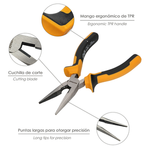 Pinze a becchi dritti 150 mm. Acciaio DIN 5745 - Product Image 3