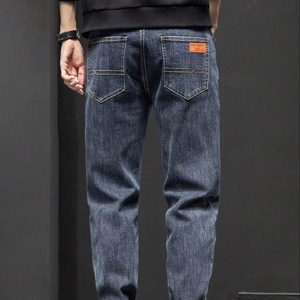 Pantalones vaqueros Vintage de cintura alta para hombre de moda, ropa de calle vaquera holgada cómoda inspirada en Hip Hop, estilo gótico de invierno lavado - Product Image 1