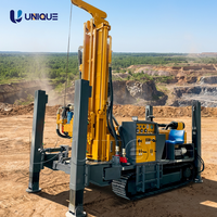 Foreuse hydraulique portable pour puits d'eau, machine de forage mobile de 300 m pour l'irrigation et les puits d'eau