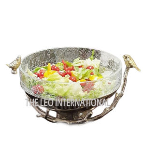 Juego de 9 cuencos decorativos de diseño de forma irregular chapados en oro, cuenco de lujo de estilo nórdico de Metal de aluminio - Product Image 2