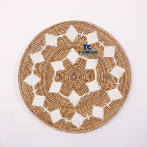 Fábrica de Vietnam, decoración de pared de hierba marina, colgante de pared Natural hecho a mano, calidad de exportación para sala de estar, comedor y oficinas - Product Image 1