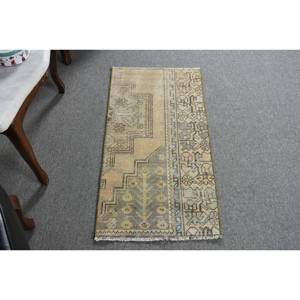 พรมขนสัตว์ตุรกีสีเบจ1.6 x 3.1ft คลาสสิกดีไซน์แบบเย็บปะติดปะต่อกันสำหรับเข้าห้องนั่งเล่นห้องนอนห้องโถงรูปสี่เหลี่ยมผืนผ้าทำจากน้ำยาง - Product Image 3