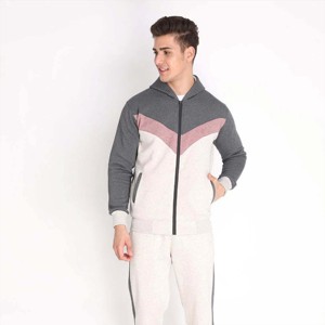 Survêtement à capuche tendance à blocs de couleurs pour hommes-Doux et durable-Parfait pour un usage quotidien et des activités sportives - Product Image 3