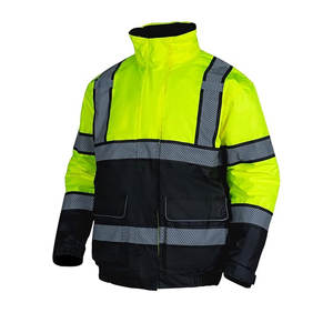 Haute Qualité Polyester Travail Uniforme À Capuche Super Visible Fluorescent HI-VIS Réfléchissant Sécurité Sweat Veste En Gros Haute - Product Image 1