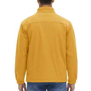 Al aire libre a prueba de viento con capucha chaqueta Softshell con cremallera completa hombres chaquetas a prueba de agua para la venta al por mayor proveedor OEM personalizado - Product Image 3