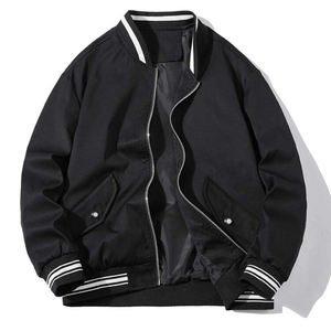 Chaqueta deportiva de estilo vintage con parches atléticos bordados Abrigo con letras de lana y cuero para hombres y mujeres - Product Image 1