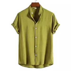 Camiseta de calidad única para primavera y verano, camiseta Simple de Fitness, diseño informal, color sólido fresco, precio al por mayor - Product Image 6