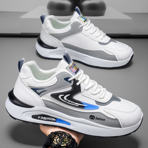 Zapatillas de running para hombre 2026, nuevo estilo, transpirables, de malla, con cordones, deportivas, versátiles, a la moda, con suela gruesa, informales. - Product Image 3