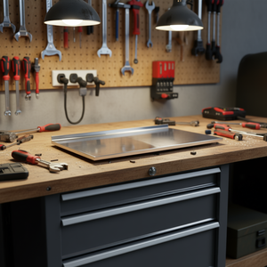 Couverture supérieure en tôle d'acier zinguée Usag pour armoires à outils - Product Image 3