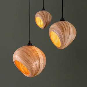 Luces de araña de interior, juego de pantalla de lámpara de iluminación moderna, bobina hilada de lujo, pantalla de bambú easyfit - Product Image 5