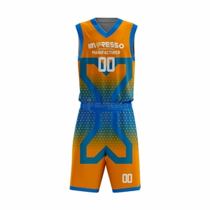 Maillots de basket-ball personnalisés de haute qualité en gros avec logo et numéro d'équipe, ensembles respirants sans manches grandes tailles - Product Image 2
