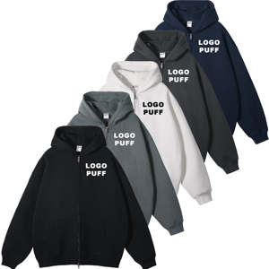 Sweats à capuche sur mesure OEM pour hommes avec strass, sweats à capuche lourds de 450 GSM avec logo personnalisé et patch brodé - Product Image 3