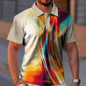 เสื้อโปโลผู้ชาย2024ผู้ชายเสื้อโปโลแขนสั้นเสื้อกีฬา3D ลำลองฤดูร้อนชายโอเวอร์ไซส์ - Product Image 3