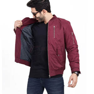 Blouson aviateur chaud d'hiver personnalisé pour hommes style High Street avec design rembourré et col montant - Product Image 2