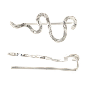 นักปีนเขาหูสีเงินสเตอร์ลิง925ออกแบบงูใหม่พร้อมค้อนชุบทอง18K สำหรับงานแต่งงาน - Product Image 1