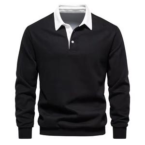 Nueva Sudadera con Capucha de Manga Larga con Cuello Polo para Otoño, Tendencia Europea, Sudadera con Capucha para Hombre - Product Image 1
