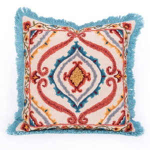 <b>Indian</b> Traditional Decorative Pillow Covers Handmade Vintage Bohemian Wool Neck <b>Cushion</b> Cover Decorative Pillowcase for Home - Product Image 1