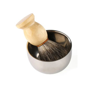 Bol de rasage en acier inoxydable de haute qualité Instruments d'outils de beauté économiques pour savons et rasoirs pour barbes et barbiers - Product Image 6