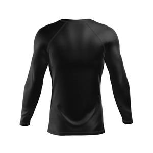 Rashguard à manches courtes respirant pour homme, or sur noir, UPF50+, séchage rapide, écologique - Product Image 2