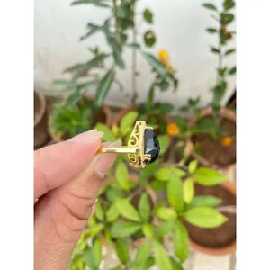 Natural Black Onyx <b>Ring</b> <b>925</b> Sterling <b>Silver</b> Handmade Gemstone <b>Ring</b> Wholesale Jewelry Supplier - Product Image 4