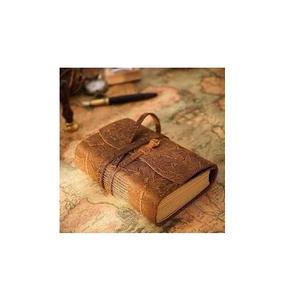 Cuadernos de Estilo Simple Hechos a Mano de la Mejor Calidad, Tamaño A5, Cubierta de Cuero de Terciopelo Vintage, Encuadernación Cosida, Diario - Product Image 4