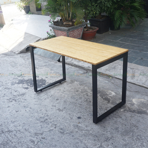 รีคแบมบู BFRB002-120x60cm โต๊ะคอมพิวเตอร์ขาเหล็ก ประกอบง่าย - Product Image 5