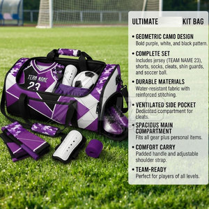 Sac de sport en nylon 50-70L de haute qualité pour équipement de football, sac de rangement personnalisé pour entraînement et voyage, vente directe - Product Image 6