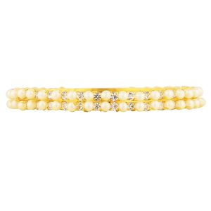 Indian Jewelry Wholesaler Crystal CZ Faux Pearl Bridal <b>Bangle</b> Bracelet Jewelry For Women Indian <b>Bangle</b> Set - Product Image 6