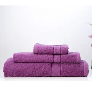 Wholesale Super Soft 100% Cotton Dobby Style Hotel Spa Facial Towels Custom Oversize Bath Towel