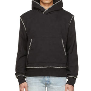 Conjunto de Sudadera con Capucha y Pantalones Deportivos Personalizados para Hombre, Otoño Invierno, Grueso, 100% Algodón, Chándal, Jogger con Capucha, Técnica Bordada - Product Image 1