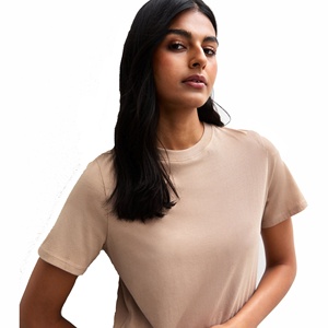 Design Technique 2024 <b>Women's</b> Casual Solid T-<b>Shirts</b> 100% Cotton Wholesale Blank Plain Short T-<b>Shirts</b> <b>for</b> <b>Women</b> Cotton T-<b>Shirt</b> - Product Image 1