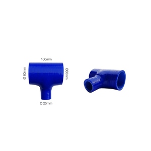 Tubo de conexión azul de 100 mm/25 mm de diámetro interior y 60 mm de diámetro exterior. - Product Image 1