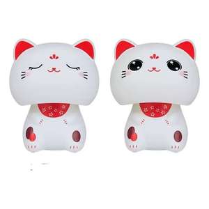 รูปปั้นแมวนำโชคพลังงานแสงอาทิตย์ใหม่สำหรับตกแต่งภายในรูปปั้นแมวที่มีเอกลักษณ์และเป็นมิตรกับสิ่งแวดล้อม - Product Image 2