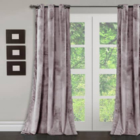 Rideaux en tissu de fleurs pures et fraîches en gros pour chambre à coucher, salon, fenêtres, avec œillets, style tendance, vente chaude, USA