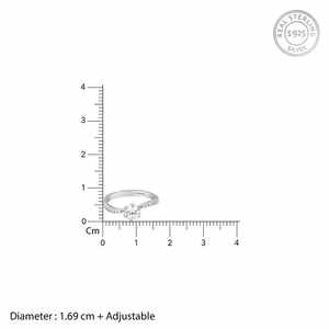 Trendy Silver <b>Waver</b> Glam Ring 925 Sterling Silver Fine Jewelry Stylish Band for Women Daily Wear Office Party Wedding Gift - Product Image 6