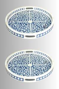 ถาดเสิร์ฟพร้อมจี้ฝังกระดูกถาดสำหรับตกแต่งชากาแฟผลไม้อาหารเช้าสุดหรูถาดเสิร์ฟชา - Product Image 2