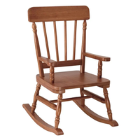 Meubles pour bébés modernes, petite chaise berçante en bois pour enfants, design postmoderne, bois massif couleur érable