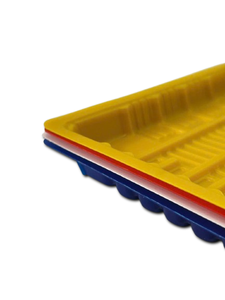 Vente en gros de récipient pour aliments en PET-Plateau en plastique à compartiment personnalisé-Plateau blister en plastique 230x170x20 - Product Image 3